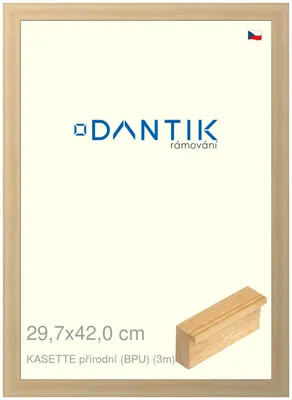 Obrázok produktu pre Rám DANTIK 29,7x42 | KASSETTE prírodný (BPU) (plexisklo číre)