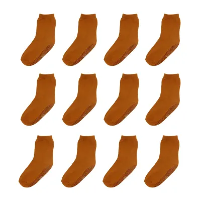 Produktbild von Mejale StoppersockenKinder 12 Paar Antirutschsocken Baby Jungen Rutschsocken ABS Baumwolle Socken Mädchen Crew Socks 2-3 Jahre