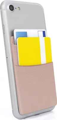 Produktbild von 2 Fächer Handy Kartenhalter RFID Blocking Kartenfach Smartphone Etui Roségold