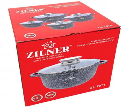 Produktbild von Marmortopf 1,7L 18cm ZILNER Grau ZL-6999