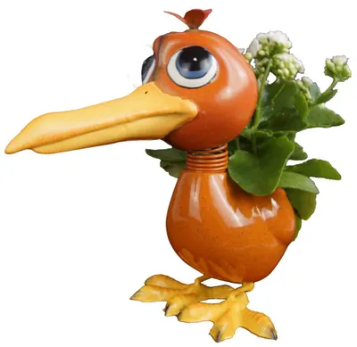 Productafbeelding van Mooie bloempot in de vorm van een vogel - hoogte ongeveer 31 cm