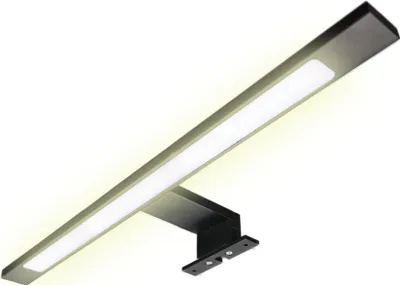 Obrázek produktu pro kalb | LED koupelnové svítidlo, černé, 450 mm, zrcadlové svítidlo, nástěnné, teplá bílá