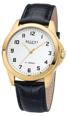 Produktbild von REGENT Herrenuhr F1631 Edelstahl Quarzwerk