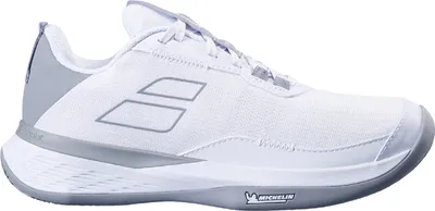 Image de Babolat SFX Evo Clay, chaussures de tennis, chaussures de sport, blanches/grises, référence : 31S24926-1080, pointure : 42,5 EU