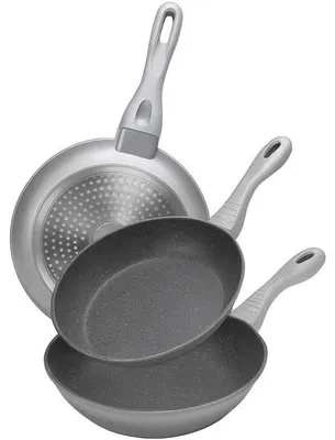 Obrázek produktu pro Sada pánví Cheffinger, stříbrná, 3 kusů