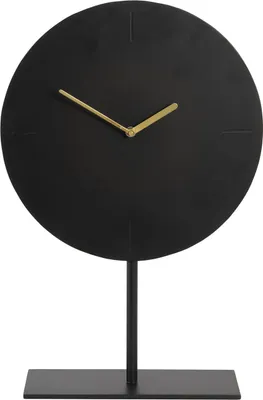 Produktbild von Light & Living - Uhr auf Fuß Waiwo - Schwarz/Gold - 30x10x45,5cm
