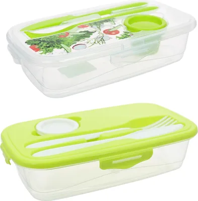 Produktbild von Frischhaltedose mit Besteck 2 Stück Easylunch neuetischkultur