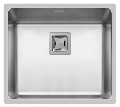 Produktbild von PYRAMIS Spüle LUME (45x40) 1B Edelstahl poliert für Unterbaumontage / Unterbauspüle / Edelstahlspüle