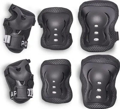 Produktbild von Protection Gear Set - Protect Pro - Black / Black Caps - S