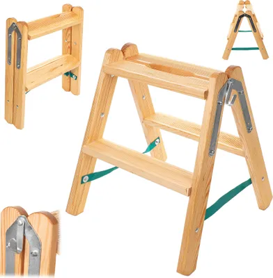Image de KADAX Escabeau en bois double face DS 2x2