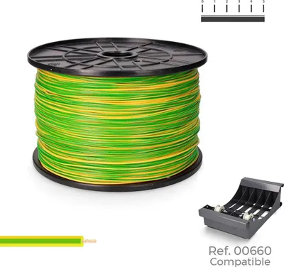 Produktbild von H07z1-k Kabel 2,50 mm² Bicolore, 400 m (Mittelkernrolle)