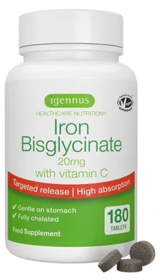 Produktbild von Igennus Eisenbisglycinat mit 100mg Vitamin C