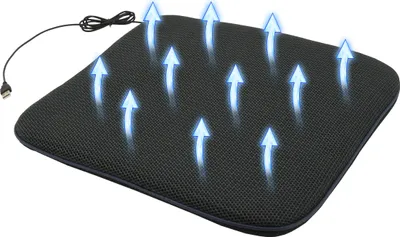 Immagine prodotto di Compass 04084 - Cuscino di seduta con ventilazione USB 5V 44x42cm