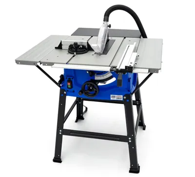 Imagen del producto de Mesa de sierra circular de 250 mm con dos soportes laterales, 2000 vatios
