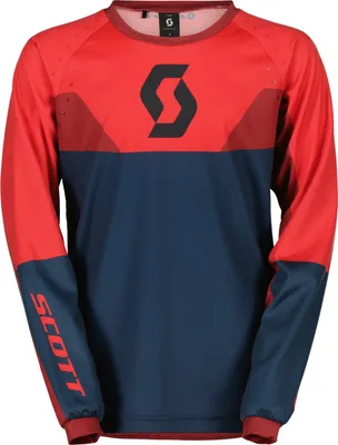 Produktbild von Scott Evo Track Kinder Motocross Jersey, dunkelblau/neon-rot, M
