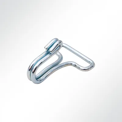 Produktbild von Lysel® Drahthaken 45 x 33mm Stahl vernickelt Spanngurt Haken mit 25mm Durchlass VE 250 Stück