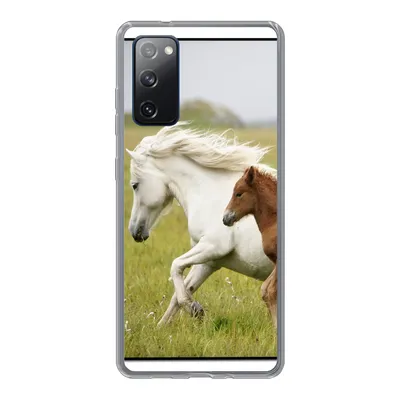 Produktbild von MuchoWow® Handyhülle Schutzhülle Hülle für Samsung Galaxy S20 FE Pferde - Tiere - Gras Silikon Softcase Handy Hülle - Abdeckung