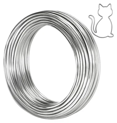 Aluminiumdraht 3 mm x 15 m, formbarer Metalldraht