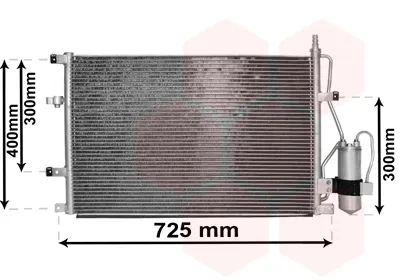Produktbild von VAN WEZEL 59015107 Kondensator Klimaanlage Klimakondensator für VOLVO V70 II (285) +Trockner