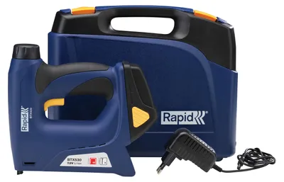 Immagine prodotto di Rapid Tools 5000128 Rapid Graffatrice a batteria BTX530, blu, in valigetta