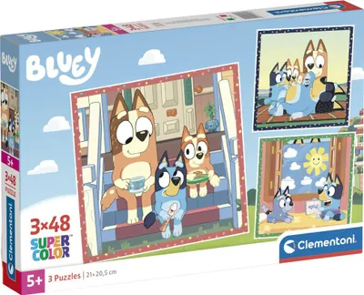 Obrázok produktu pre Clementoni - Puzzle Bluey 3x48 el. w Premium Wydaniu - Oryginalny Produkt