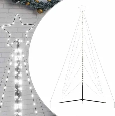 Produktbild von vidaXL LED Weihnachtsbaum 615 LEDs Kaltweiß 404,5 cm