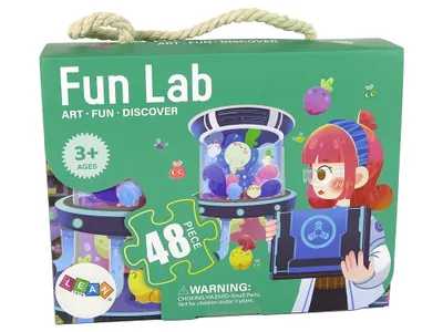 Produktbild von Lean Toys Puzzles für Kinder. Laborpuzzle mit 48 Elementen.