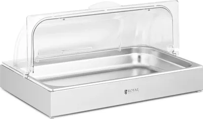 Produktbild von Expondo Royal Catering Buffetvitrine - GN 1/1 - Edelstahl mit Haube -