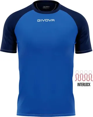 Produktbild von Sport-T-Shirt Givova Capo Royal-Marineblau 2XL - XXL