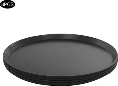 Produktbild von Rundes Serviertablett - Kellnertablett - Für Restaurants und Feinkostläden - Für Bar, Café, Hotel, Catering-Veranstaltungen