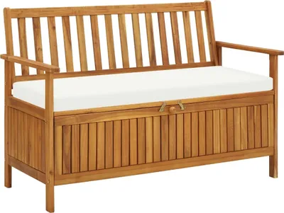 Obrázek produktu pro Zahradní úložná lavice 120 x 63 x 84 cm masivní akáciové dřevo
