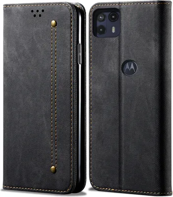 Obrázek produktu pro Pouzdro Moto G50 5G, kožené peněženkové flipové pouzdro typu kniha se stojánkem pro Motorola Moto G50 5G Black Black
