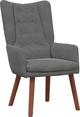 Obrázok produktu pre vidaXL Kreslo tmavosivé 63 x 67 x 94 cm zamat