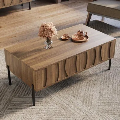 Immagine prodotto di Tavolo rotondo in legno 105x55x41 cm in stile retrò