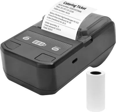 Obrázok produktu pre 58mm termálna tlačiareň štítkov Bezdrôtová tlačiareň štítkov Bluetooth Tlačiareň čiarových kódov ESC/POS Kompatibilný s Android iOS Windows
