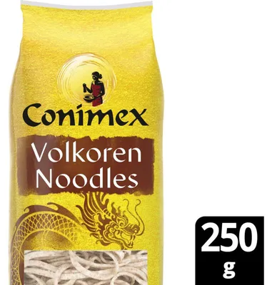 Obrázek produktu pro Conimex Volkoren těstoviny 250g – celozrnné pšeničné těstoviny s vysokým obsahem vlákniny, všestranné