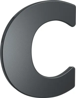 Produktbild von BASI - Hausnummer - HN 160 - c - Stahl Anthrazit - 7300-1014