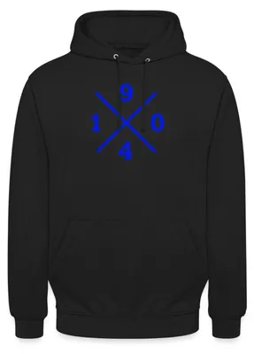 Produktbild von Spreadshirt Schalke 1904 Fußball Fan Uni Hoodie, L, Schwarz