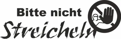 Produktbild von Bitte nicht streicheln, Aufkleber für Autoliebhaber, Kfz-Aufkleber, Autoaufkleber