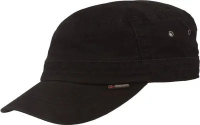 Göttmann Army Cap mit UV-Schutz aus Baumwolle in schwarz