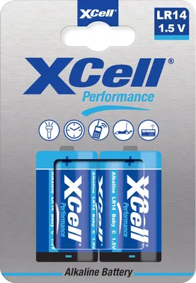 Obrázek produktu pro XCell 115355, Baterie na jedno použití, C, Alkalický, 1,5 V, 2 kusů, 7500 mAh