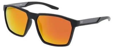 Produktbild von Herren Sonnenbrille HPS67102 Hexagonal Schwarz Grau Rot verspiegelt 58mm