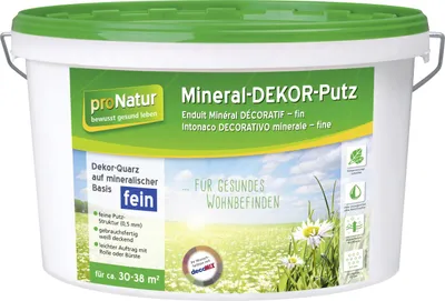 Produktbild von Pronatur Mineral Dekor-Putz 15 kg 0,5 mm fein weiß