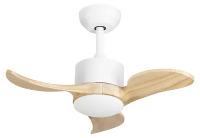 Zdjęcie produktu dla Wentylator sufitowy LED C4 Nere – 23,8 W, ciepła biel, 2570 lm, biały