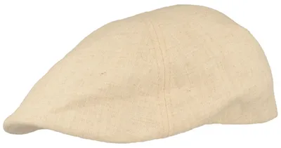 Mehrteilige Schiebermütze aus Baumwolle in Leinenoptik von Hut-Breiter in beige