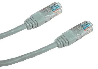 Obrázek produktu pro DATACOM Patch kabel UTP CAT5E 0,5m šedý