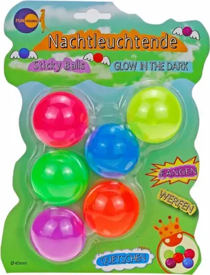 Produktbild von Fun Trading GmbH STICKY BALLS GLOW IN