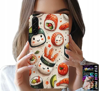 Produktbild von Hülle für Samsung Galaxy A17 5G - Süße, lächelnde Sushi-Motiv-Hülle
