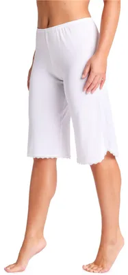 Produktbild von Bellivalini Damen Hosenunterrock Knielang Petticoat mit Spitze BLV50-258 (Weiß, XS)
