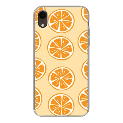 Produktbild von MuchoWow® Handyhülle Schutzhülle Hülle für iPhone XR Obst - Orange - Tropisch Silikon Softcase Handy Hülle - Schutzdeckel